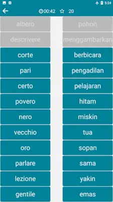 Indonesian - Italian android App screenshot 1