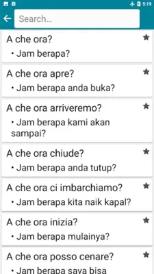 Indonesian - Italian android App screenshot 4