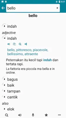 Indonesian - Italian android App screenshot 6